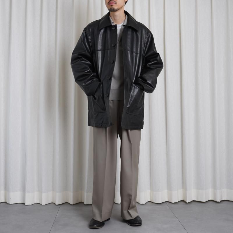 25S/S ssstein 奿 LONG WIDE TROUSERS / TAUPE BEIGE