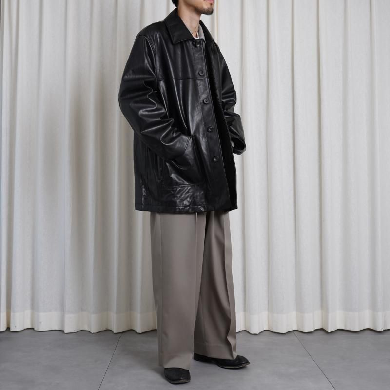 25S/S ssstein 奿 LONG WIDE TROUSERS / TAUPE BEIGE