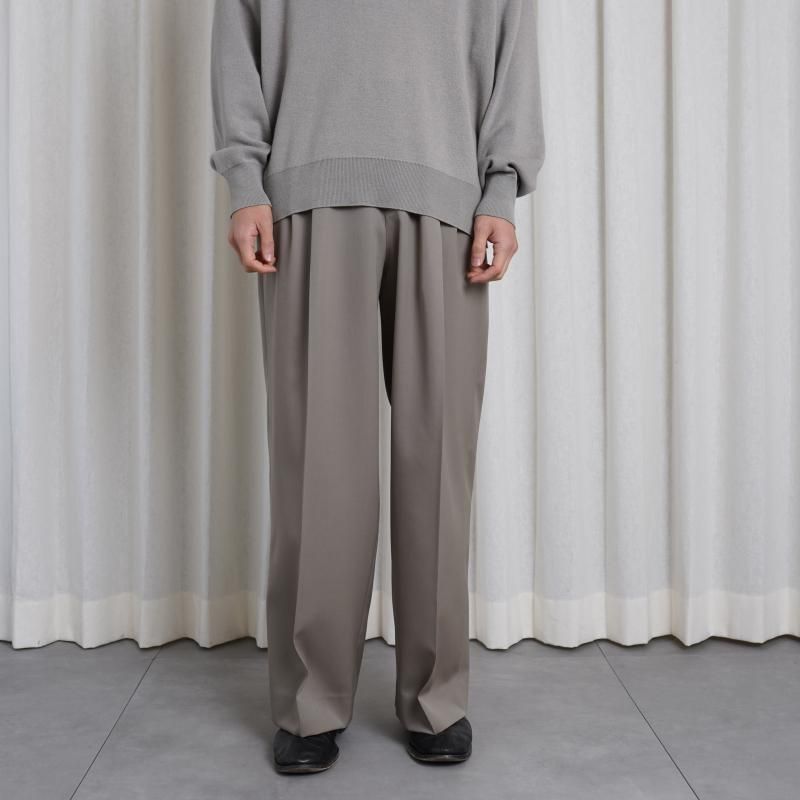 25S/S ssstein 奿 LONG WIDE TROUSERS / TAUPE BEIGE