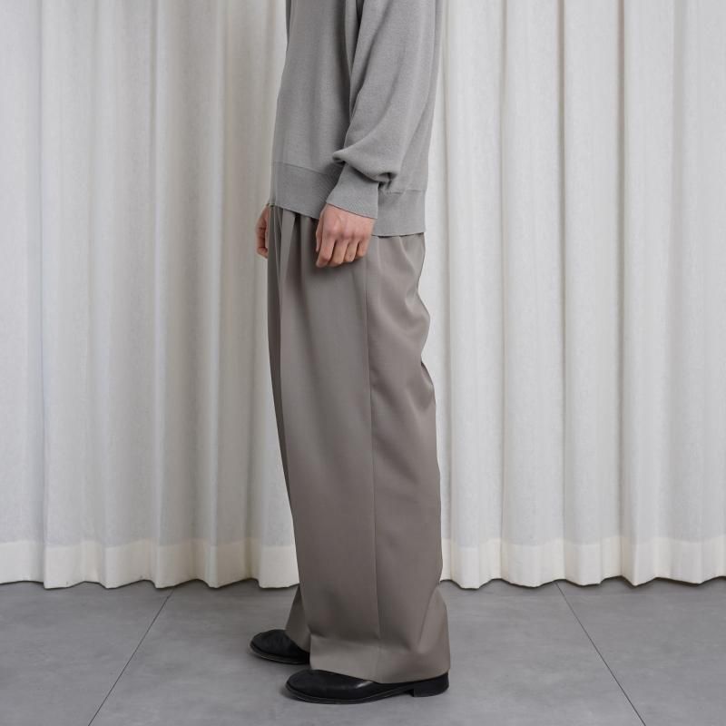 25S/S ssstein 奿 LONG WIDE TROUSERS / TAUPE BEIGE