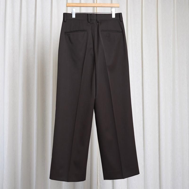 25S/Sۡssstein 奿 LONG WIDE TROUSERS / GREY KHAKI
