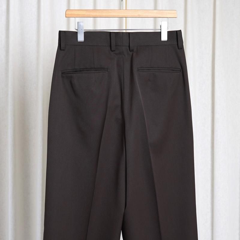 25S/Sۡssstein 奿 LONG WIDE TROUSERS / GREY KHAKI