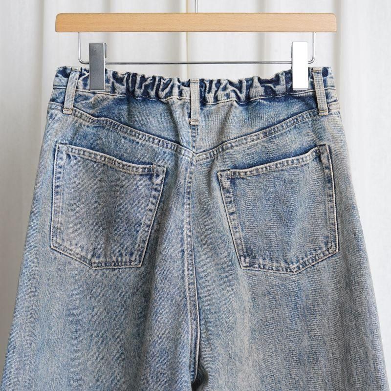 25S/S ssstein 奿 TWIST SEAM BAGGY VINTAGE DENIM JEANS / INDIGO