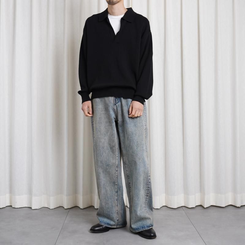 25S/S ssstein 奿 TWIST SEAM BAGGY VINTAGE DENIM JEANS / INDIGO