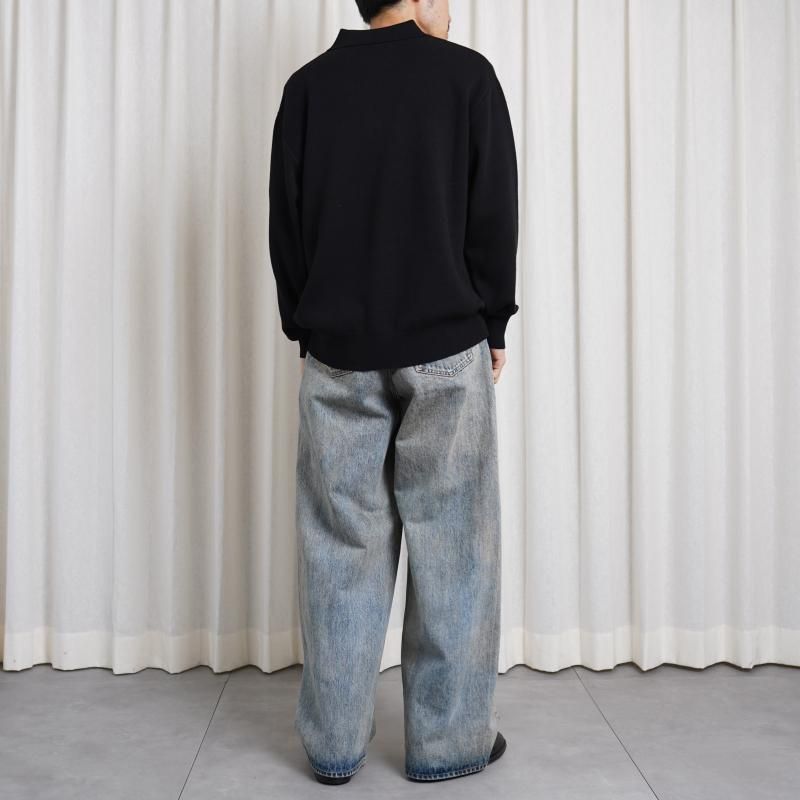 25S/S ssstein 奿 TWIST SEAM BAGGY VINTAGE DENIM JEANS / INDIGO