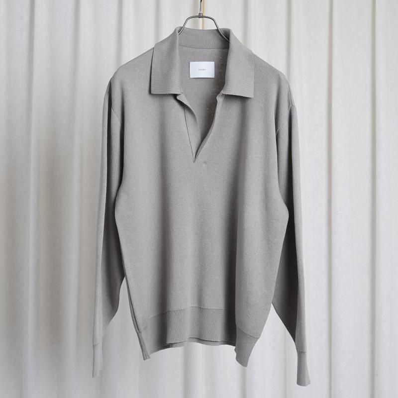 25S/Sۡssstein 奿 COTTON CASHMERE KNIT SKIPPER LS / TAUPE GRAY
