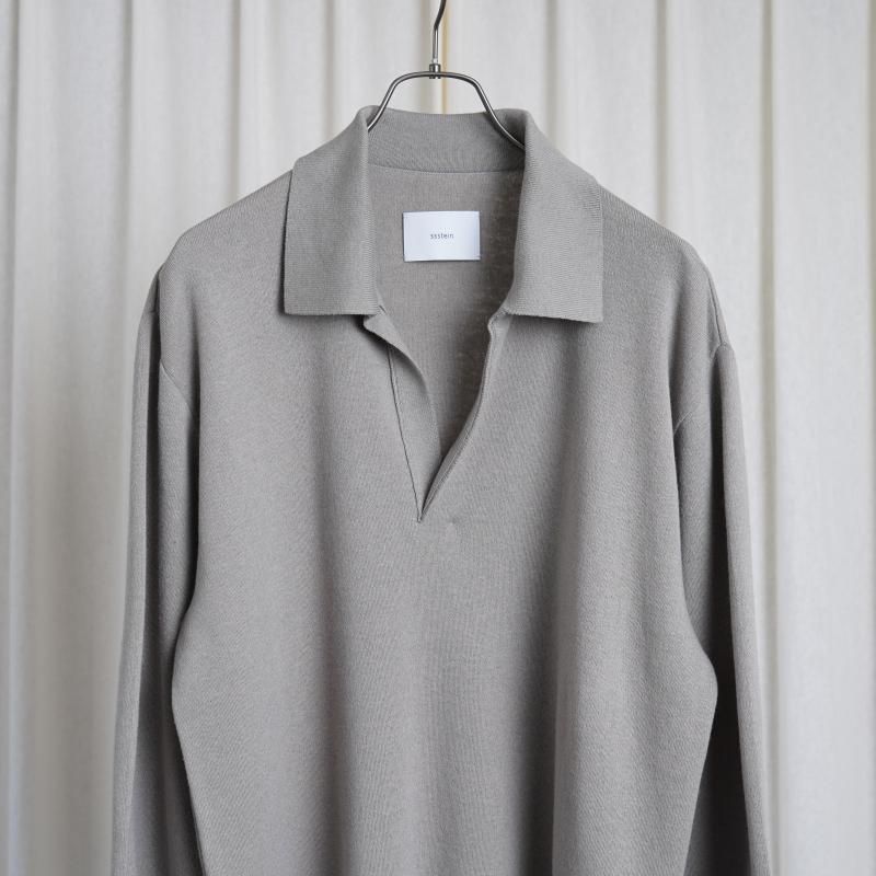 25S/Sۡssstein 奿 COTTON CASHMERE KNIT SKIPPER LS / TAUPE GRAY