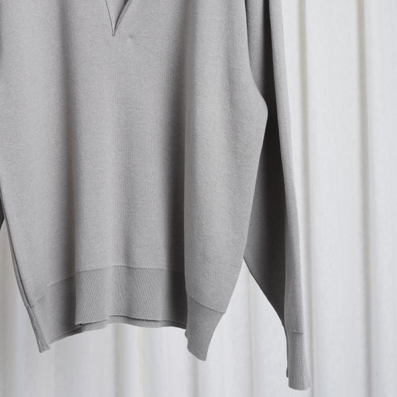 25S/Sۡssstein 奿 COTTON CASHMERE KNIT SKIPPER LS / TAUPE GRAY
