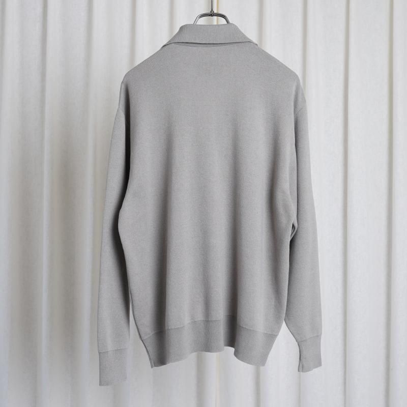25S/Sۡssstein 奿 COTTON CASHMERE KNIT SKIPPER LS / TAUPE GRAY