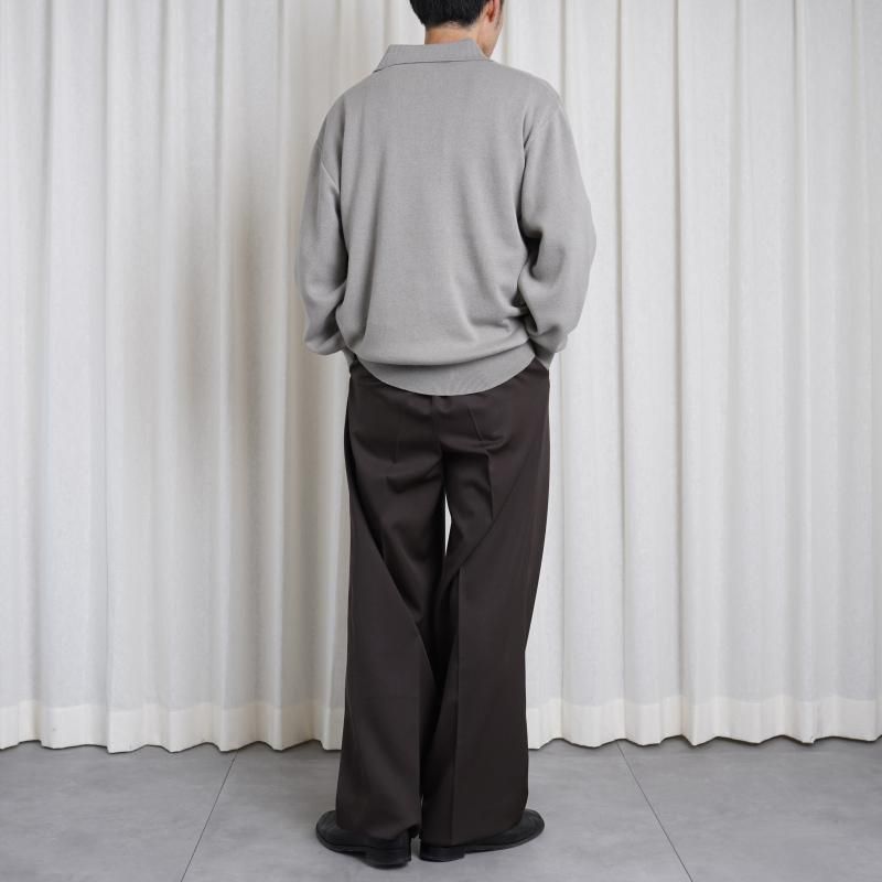 25S/Sۡssstein 奿 COTTON CASHMERE KNIT SKIPPER LS / TAUPE GRAY