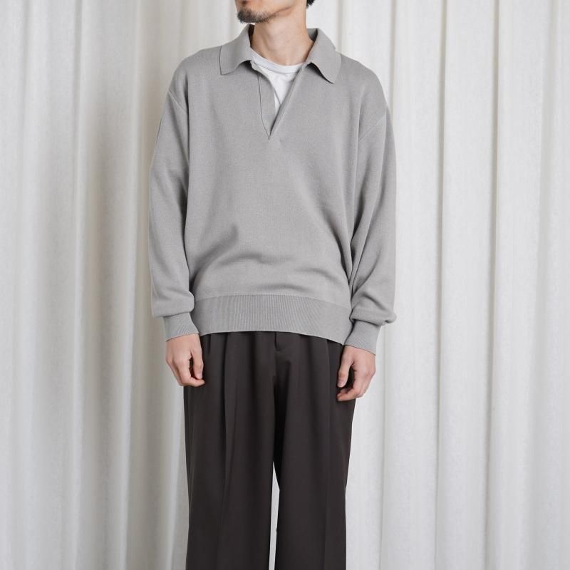 25S/Sۡssstein 奿 COTTON CASHMERE KNIT SKIPPER LS / TAUPE GRAY