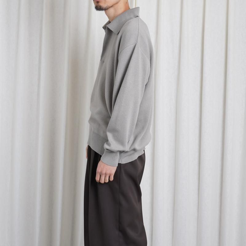 25S/Sۡssstein 奿 COTTON CASHMERE KNIT SKIPPER LS / TAUPE GRAY