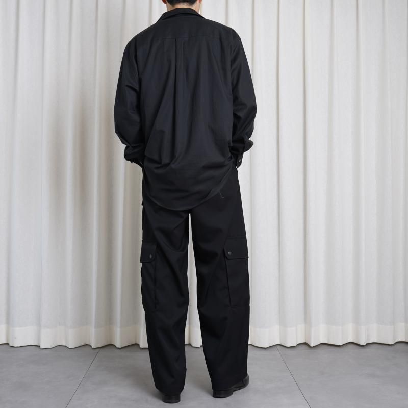 ssstein シュタイン】 C/SI TWILL OVERSIZED SKIPPER SHIRT