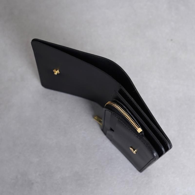 forme ե Short wallet Ilcea Box calf  / Black