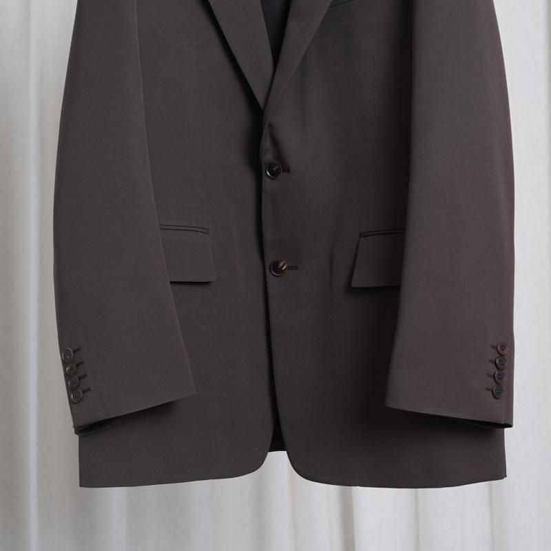 25S/SۡAURALEE ꡼ LIGHT WOOL MAX GABARDINE JACKET / DARK BROWN
