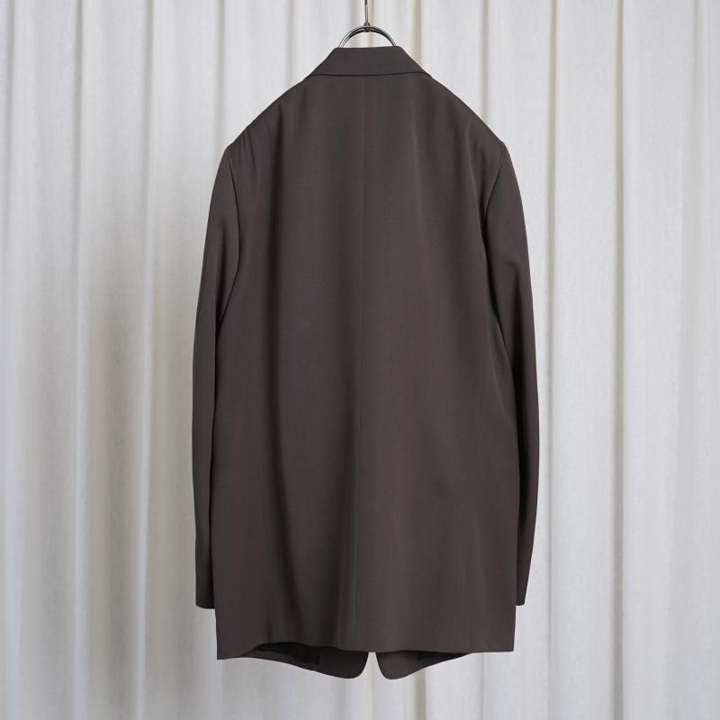 25S/SۡAURALEE ꡼ LIGHT WOOL MAX GABARDINE JACKET / DARK BROWN
