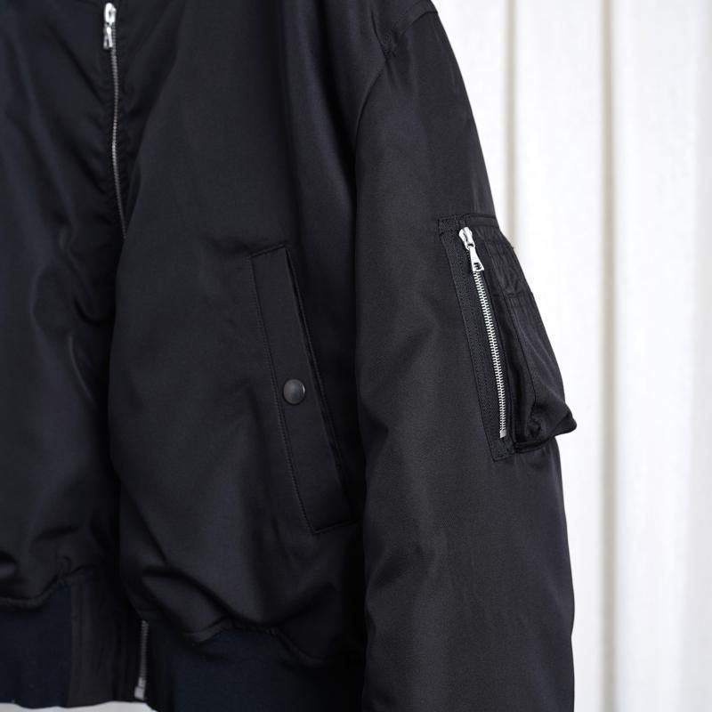 AURALEE オーラリー】 HIGH DENSITY SILK TWILL FLIGHT BLOUSON