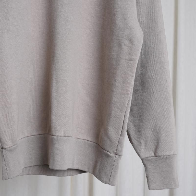 CIOTA シオタ】 Half Zip Sweatshirt / LIGHT GRAY - Avelia