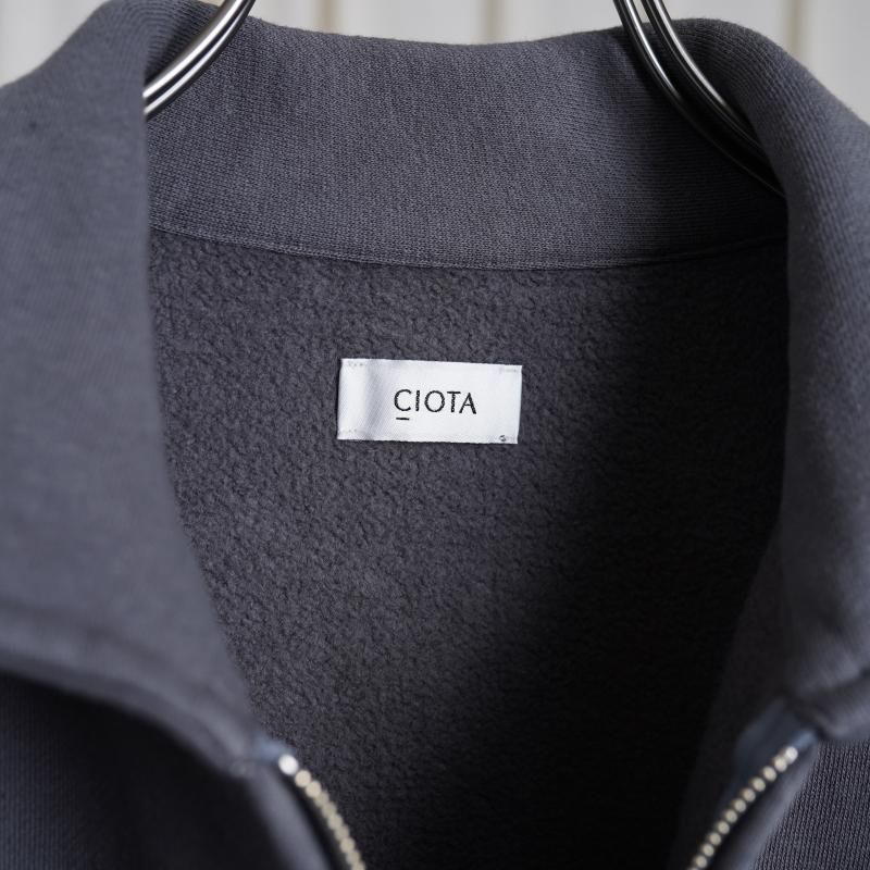25S/S CIOTA  HALF ZIP SWEATSHIRT /  BLUE GRAY
