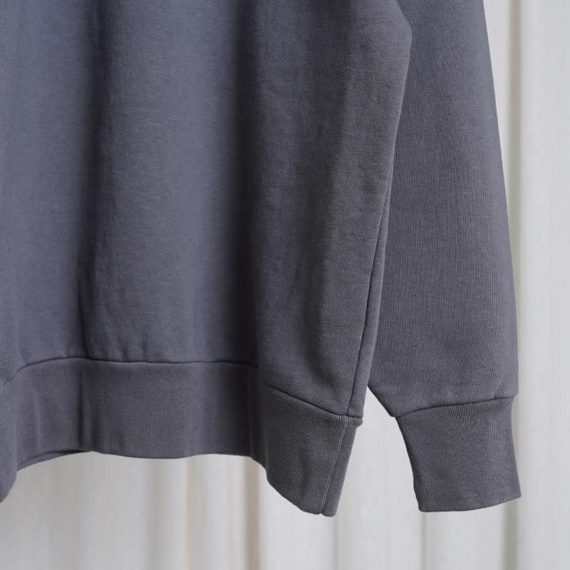 25S/S CIOTA  HALF ZIP SWEATSHIRT /  BLUE GRAY