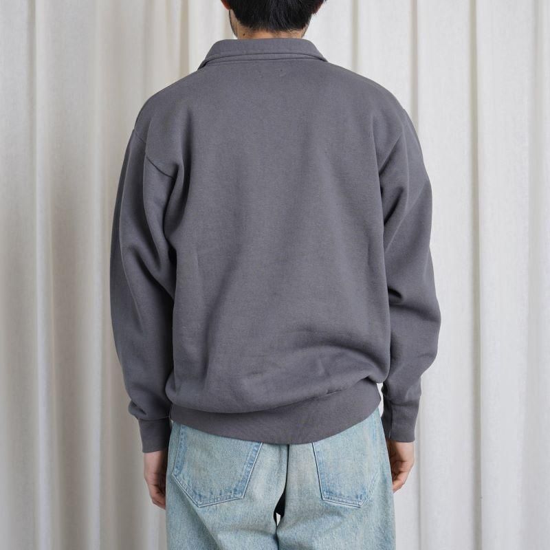 25S/S CIOTA  HALF ZIP SWEATSHIRT /  BLUE GRAY