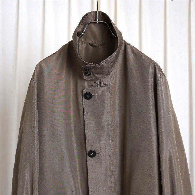 25S/SۡCale   SILK MILITARY BLOUSON / KHAKI
