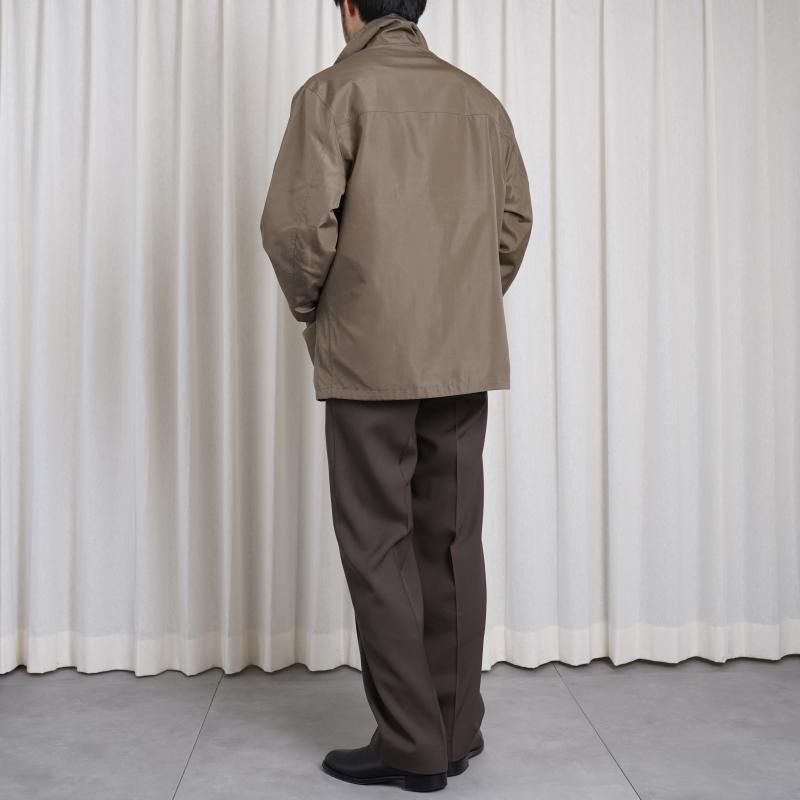25S/SۡCale   SILK MILITARY BLOUSON / KHAKI