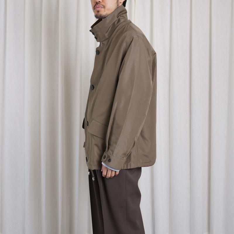 25S/SۡCale   SILK MILITARY BLOUSON / KHAKI