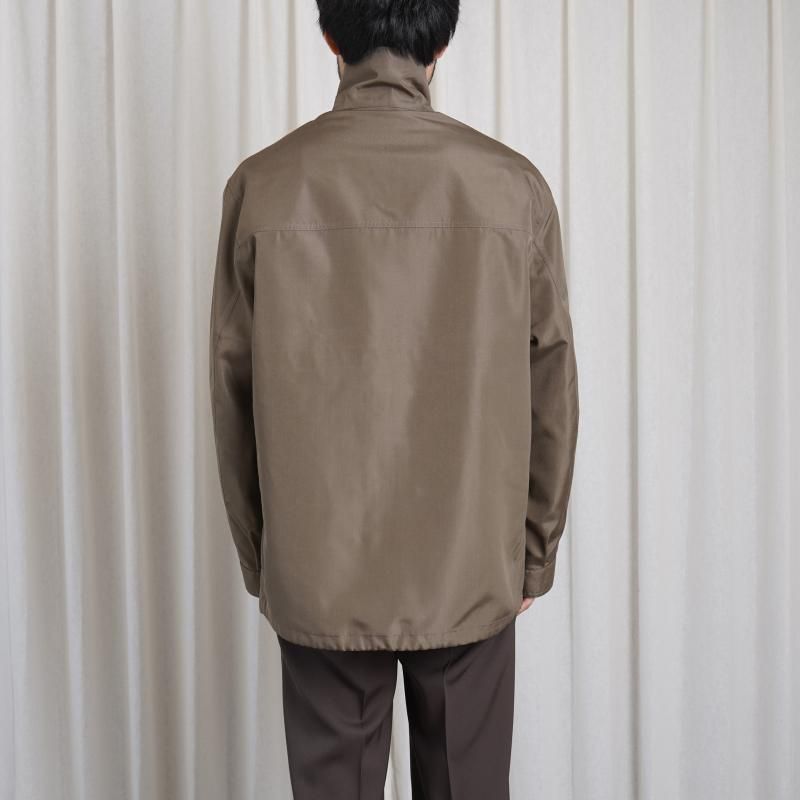 25S/SۡCale   SILK MILITARY BLOUSON / KHAKI