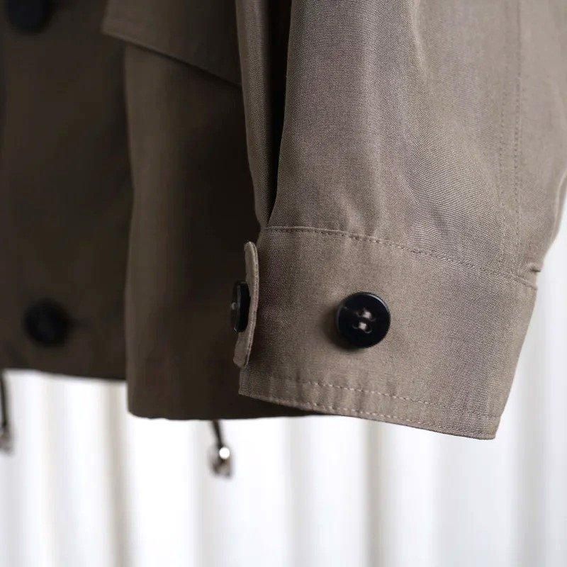 25S/SۡCale   SILK MILITARY BLOUSON / KHAKI