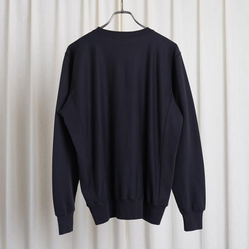 25S/SۡAURALEE ꡼ELASTIC HIGH GAUGE SWEATP/O /INK BLACK