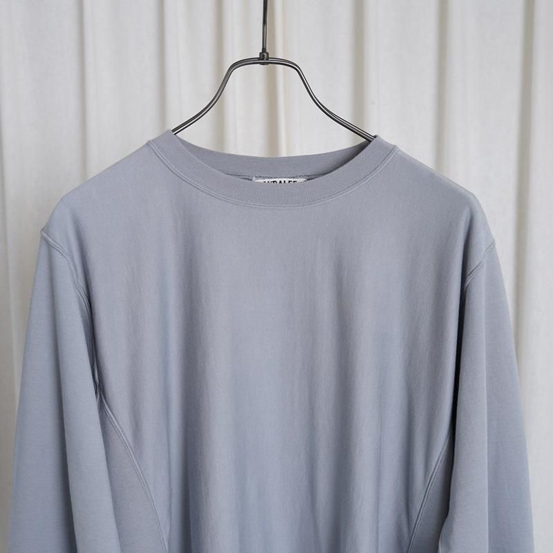 25S/SۡAURALEE ꡼ELASTIC HIGH GAUGE SWEATP/O / ASH GRAY