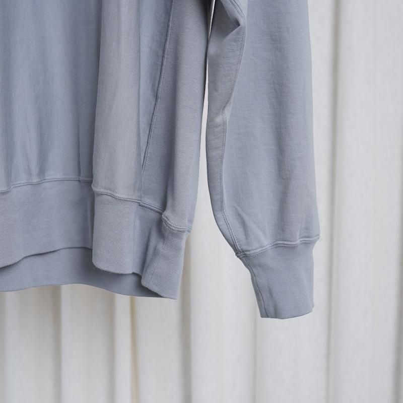 25S/SۡAURALEE ꡼ELASTIC HIGH GAUGE SWEATP/O / ASH GRAY