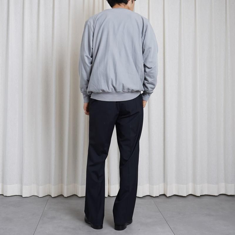 25S/SۡAURALEE ꡼ELASTIC HIGH GAUGE SWEATP/O / ASH GRAY