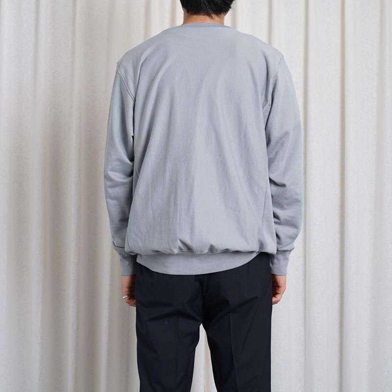 25S/SۡAURALEE ꡼ELASTIC HIGH GAUGE SWEATP/O / ASH GRAY