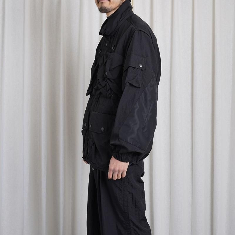25S/SۡYOKE 衼 NYLON MULTI POCKETS DETACHABLE UTILITY BLOUSON / BLACK 
