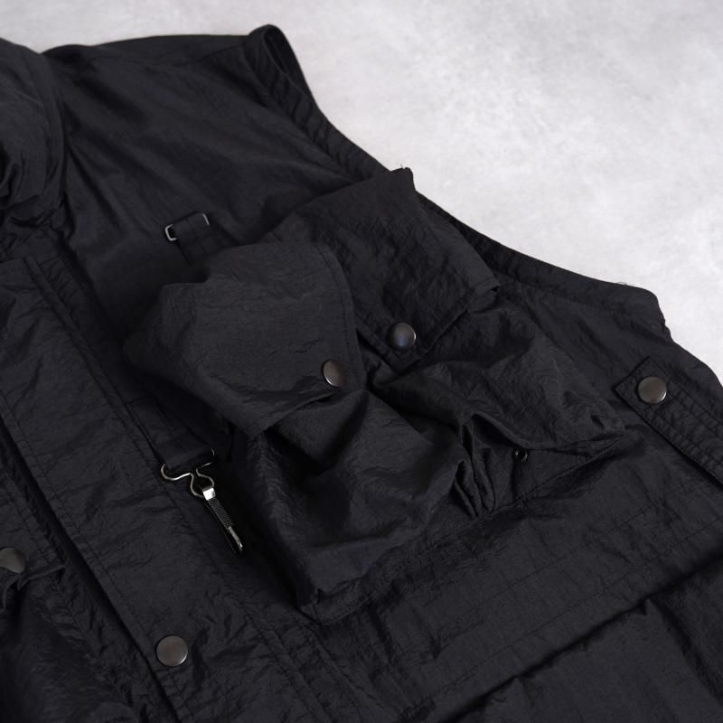 25S/SۡYOKE 衼 NYLON MULTI POCKETS DETACHABLE UTILITY BLOUSON / BLACK 
