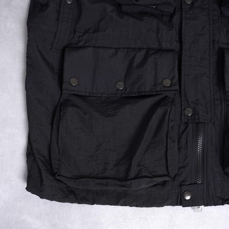 25S/SۡYOKE 衼 NYLON MULTI POCKETS DETACHABLE UTILITY BLOUSON / BLACK 