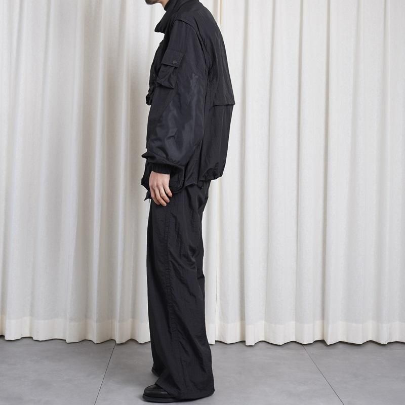 25S/SۡYOKE 衼 NYLON MULTI POCKETS DETACHABLE UTILITY BLOUSON / BLACK 