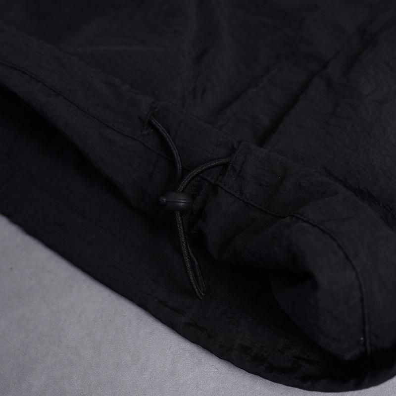 25S/SۡYOKE  衼NYLON 3PLEATED WIDE-LEG EASY TROUSERS / BLACK