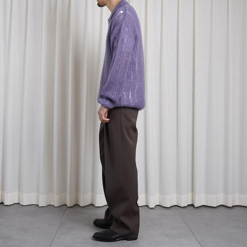 25S/S】【YOKE ヨーク】SILK MOHAIR SKIPPER SWEATER / LAVENDER 25S/S】【YOKE ヨーク】SILK MOHAIR SKIPPER SWEATER / LAVENDER