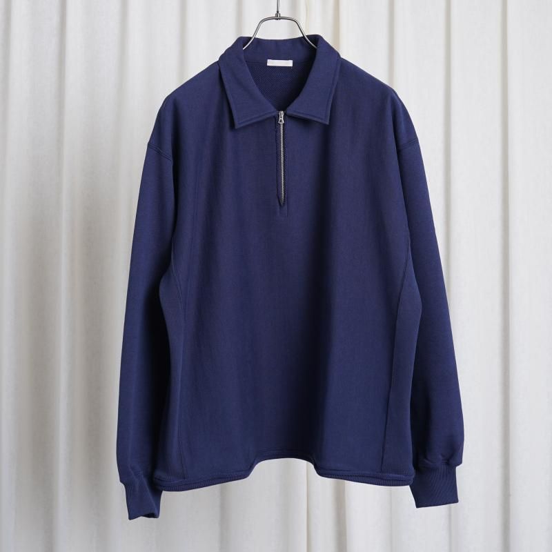 25S/SۡULTERIOR ƥꥢ FADED SILKY TERRY RW HALF ZIP P/O / FADED NAVY
