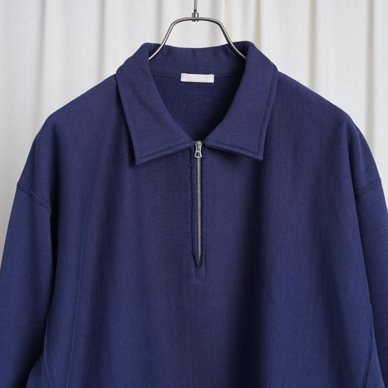 25S/SۡULTERIOR ƥꥢ FADED SILKY TERRY RW HALF ZIP P/O / FADED NAVY
