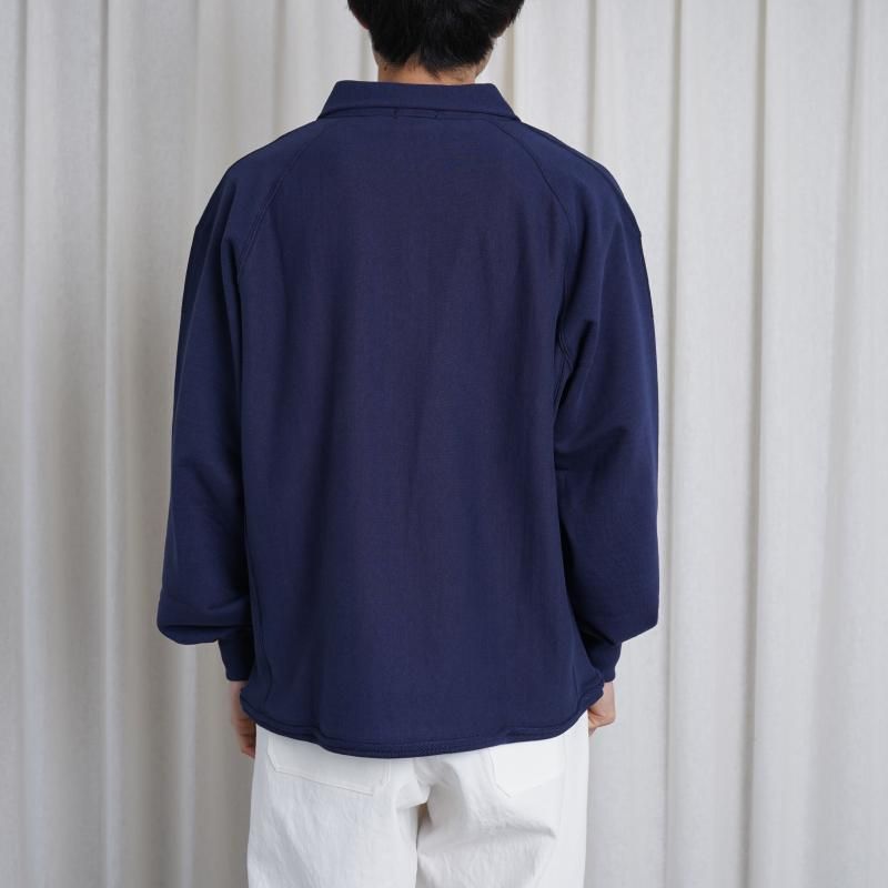 25S/SۡULTERIOR ƥꥢ FADED SILKY TERRY RW HALF ZIP P/O / FADED NAVY
