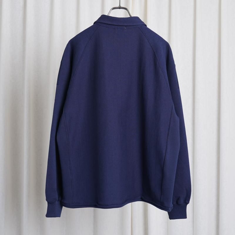 25S/SۡULTERIOR ƥꥢ FADED SILKY TERRY RW HALF ZIP P/O / FADED NAVY
