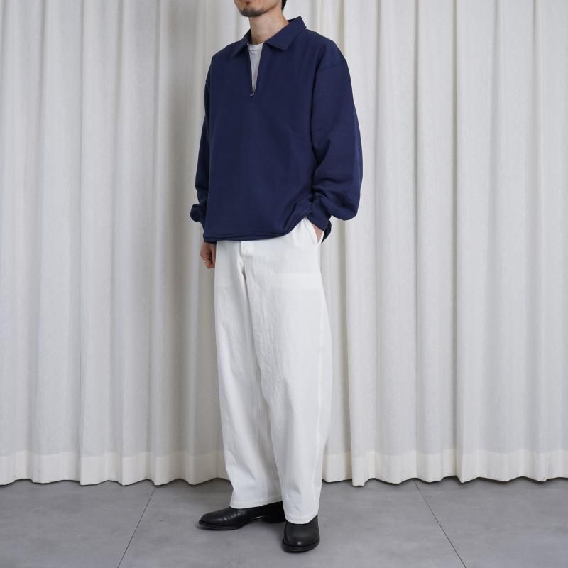 25S/SۡULTERIOR ƥꥢ FADED SILKY TERRY RW HALF ZIP P/O / FADED NAVY
