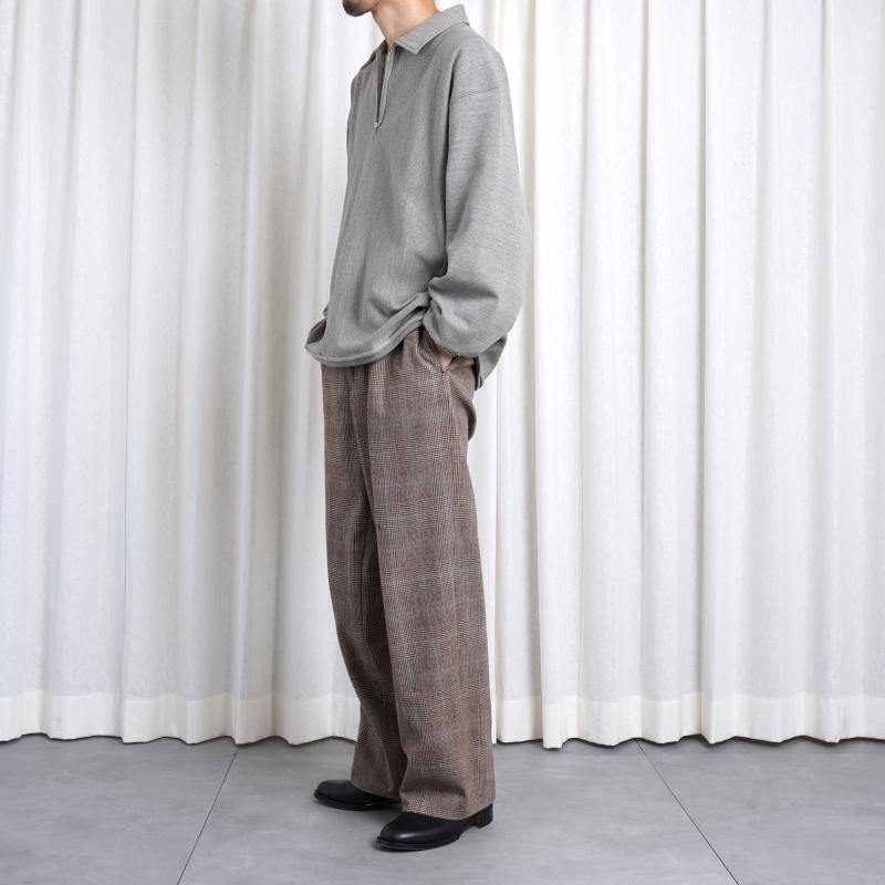 25S/SۡULTERIOR ƥꥢ FADED SILKY TERRY RW HALF ZIP P/O / HEATHER GREIGE
