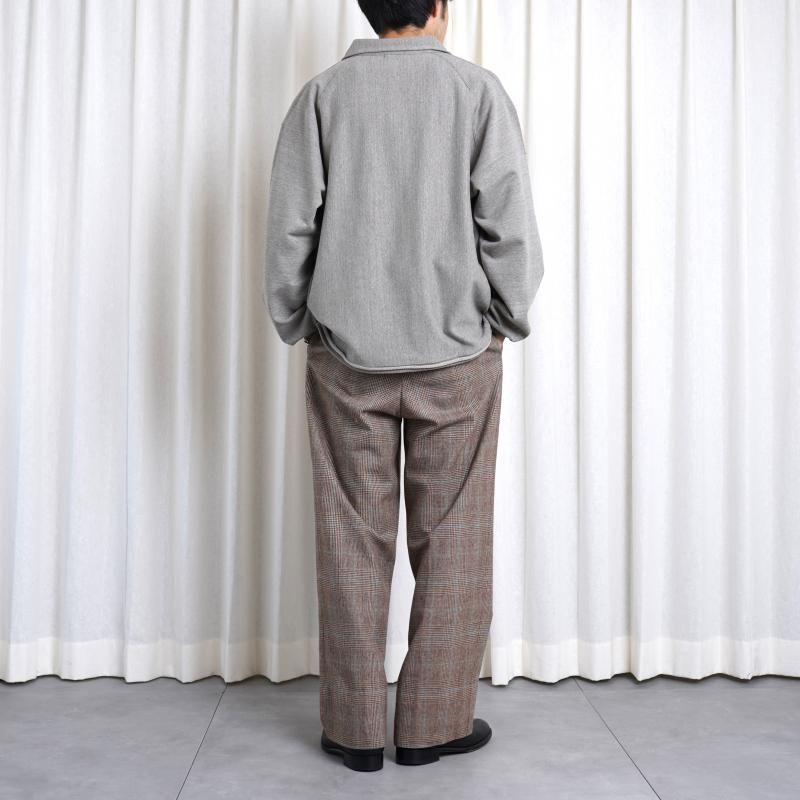 25S/SۡULTERIOR ƥꥢ FADED SILKY TERRY RW HALF ZIP P/O / HEATHER GREIGE
