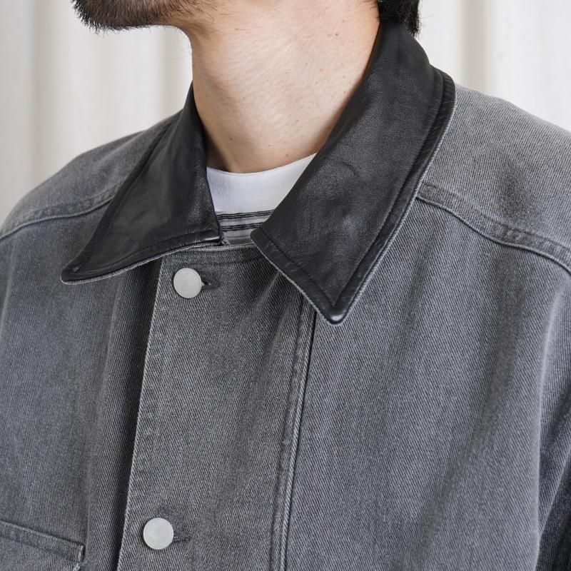 25S/SۡYOKE 衼 COTTON CUT-OFF COVERALL JACKET / GRAY