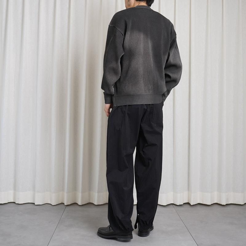 25S/Sۡssstein 奿 WINDBREAKER TRACK TROUSERS / BLACK
